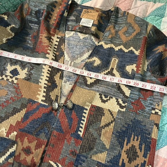 Vintage Judy  Joannou Blazer Jacket Womens Granny 80s 90s Southwestern - Picture 6 of 7